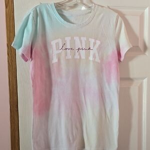 PINK Victoria's Secret Pastel Tie-Dye Tee